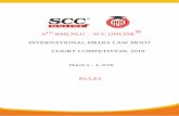 6TH RMLNLU SCC ONLINE INTERNATIONAL … rmlnlu – scc online international media law moot court competition, 2018 march 2 – 4, 2018 rules