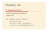 Chapter 18 · Chapter 18: By- Rajesh Kumar Mishra PGT (Comp.Sc.) ... (G2B Project) The MCA 21 Project ... Sharekhan is one of the India’s leading financial service e-