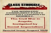 The Civil War in Angola, Instigated by Social- Imperialism · Workers and oppressed of all countries: unite! THE WORKERS' COMPAUNIST PA y AR IST-LENIN1STS) NORWAY, The Civil War in