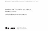 Wheel Brake Noise Analysis - DiVA portalliu.diva-portal.org/smash/get/diva2:1105822/FULLTEXT01.pdf · Wheel Brake Noise Analysis Teodor Hamnholm Löfgren LiTH-ISY-EX--17/5062--SE