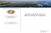 Audit of the City’s Recycling Program - Honolulu · School/Community Collections ... which requested the city auditor to perform an audit of the city’s recycling program. ...