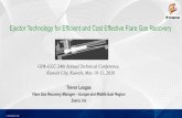 Ejector Technology for Efficient and Cost Effective Flare ... · Ejector Technology for Efficient and Cost Effective Flare Gas Recovery ... Reciprocating ... and separator vessel