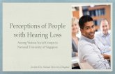 Perceptions of People with Hearing Loss - National …medicine.nus.edu.sg/dgms/audiology/documents/Thesis...Aims 1. To develop a questionnaire that would measure hearing people’s