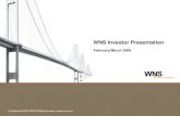 WNS Investor Presentation - library.corporate-ir.netlibrary.corporate-ir.net/library/20/200/200768/items/325468/44de07... · WNS Investor Presentation ... State Of The BPO Market