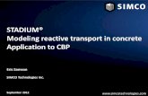 STADIUM® Modeling reactive transport in concrete ...cementbarriers.org/wordpress/wp-content/uploads/2012/09/...Modeling reactive transport in concrete Application to CBP Eric Samson