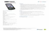 USC DuraForce Consumer spec sheet 1 - Kyocera …„¢ 4.4 (Kit Kat®) Chipset: MSM8928, Qualcomm® Snapdragon™ 400 processor with 1.4GHz quad-core CPU Radios: CDMA/GSM/UMTS/4G LTE