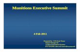 Munitions Executive Summit image part with relationship ID rId15 was not found in the file. The image part with relationship ID rId16 was not found in the file. FY10 Munitions Delivered