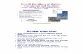 8. Aircraft Equations of Motion - Translation, Rotation - 2016stengel/MAE331Lecture8.pdf · Aircraft Equations of Motion: Translation and Rotation! Robert Stengel, Aircraft Flight