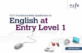 NCFE Qualification - XtLearn.netxtlearn.net/files/Users/greenfingers/NCFE/QSP - E1 English.pdf · English at Entry Level 1 (600/1067/8) provides materials that ... Example Scheme