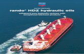marine lubricants rando® HDZ hydraulic oils · infiltration of critical hydraulic system components ... grade is approved by Framo. Rando® HDZ Hydraulic Oil ... of Hydraulic Fluid.