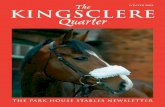 The WINTER 2003 KINGSCLERE Quarter · 2 the kingsclere quarter contents the highlights of 2003 2, 3 & 4 andrew balding 2003 twelve to follow competition 5, 6, 7 the joint challenge
