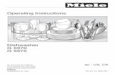 Operating Instructions Instructions Dishwasher G 5970 G 5975 To prevent accidents and appliance damage read these instructions before installation or use. M.-Nr. 07 909 281 en - US,