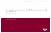 Transaction Costs and the Duration of Contracts Files/18-058_193ea0b9...Transaction Costs and the Duration of Contracts Alexander MacKay Harvard Universityy December 29, 2017 Abstract