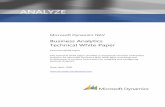 ANALYZE - ITA Dynamicsleanmfgs.com/media/Microsoft - NAV - Business Analytics.pdf · 3 BUSINESS ANALYTICS - TECHNICAL WHITE PAPER Introduction, Overview and Architecture Business