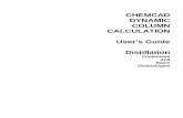 CHEMCAD DYNAMIC COLUMN CALCULATION User’s Guide Distillation · CALCULATION User’s Guide Distillation Continuous And ... If Downstream Pressure Not Identified ... Safety relief