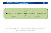 USER MANUAL ON€¦ ·  · 2017-05-11USER MANUAL ON How to Generate DC Control Number & Bill Conversion into AC Bill ©PMU, Planning-cum-Finance Department, Govt. Of …