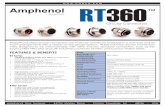RT360 - Farnell element14 ·  · 2015-11-18RT360™ industrial circular connectors are multiway connector available in 6 shell sizes and 22 ... 350V AC/DC N/A 10-6 N/A Shell 12 12-3