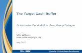 The Target Cash Buffer - World Banksiteresources.worldbank.org/FINANCIALSECTOR/Resources/...• Cash buffer • Emergency credit facilities • End of day borrowing from commercial