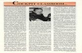 Cockpit Classroom - Freea.moirier.free.fr/Vol/Vrilles/Feedback on spins.pdf · OCKPIT CLASSROOM Since the series of ... thing funny, or at the first recognition of ... Jim Ratta of
