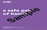 a safe pair of hands Sample - NCFE · a safe pair of hands NCFE Level 1 Award in ... question number next to your answer. ... paper, fabrics etc Foam (red with