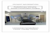PATIENT INFORMATION Radiotherapy following … Early...Radiotherapy following Breast Conservation ... information related to the treatment with radiation of early breast cancer. ...