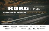 SNAMM 2017 MEDIA KIT - Korg USA · and percussive clav licks, ... sounds when paired with your favorite guitar or bass, or when playing ... MAP $299.99 ADIOAIRBS ...