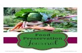Food Preservation Journal © 2015 €¦ · Food Preservation Journal © 2015  Plant Plants per Person When to Plant Total for Family Arugula ... Preservation Method Notes Plant: