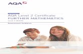 Level 2 Certificate in Further Mathematics 8360 … · AQA Qualifications AQA Level 2 Certificate FURTHER MATHEMATICS Level 2 (8360) Assessment Guidance