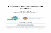 Climate Change Research Program - Strategic Growth ... · Research Investment Plan: Climate Change Research Program January 29, 2018 CONTENTS I. INTRODUCTION 1 Background ...