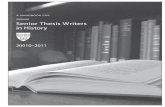 Senior Thesis Writers in Historywritingproject.fas.harvard.edu/files/hwp/files/hist...A Handbook for Senior Thesis Writers in History | 7 date Material due 1 September 2010 *Thesis