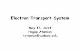 Electron Transport System - University of California, Davis · Electron Transport System May 16, 2014 ... • The electron transport chain is the final stage of ... ETC Inhibitors