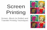 Printingdocshare01.docshare.tips/files/28477/284779594.pdf · Disadvantages of Screen Printing • One screen per colour • Image size limited to size of screen • Difficult to