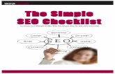 The Simple SEO Checklist - kristenpoborsky.com Checklist  No more cringing at the thought of SEO or hard to follow strategies that leave you feeling dazed and confused.