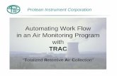 Protean Instrument Corporation - AMUG TRAC.pdf · Protean Instrument Corporation  Protean Instrument Corporation Automating Work Flow in an Air Monitoring Program with TRAC