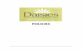 Daisies Compiled Policies 2016 - Squarespace · Daisies Policies Table of Contents (in alphabetical order) Child Care and Protection Policy Complaints Procedure Policy Emergency and