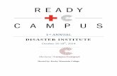 DISASTER INSTITUTE - Montana Campus Compact Campus Disaster... · training can assist their college campus during or preparing for a disaster emergency. ... Simulation #1- Tabletop