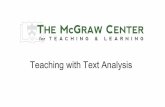 Teaching with Text Analysis - The McGraw Center for ...mcgrawect.princeton.edu/.../uploads/2016/04/TeachingTextAnalysis.pdf · Teaching with Text Analysis. Last week, a team of researchers