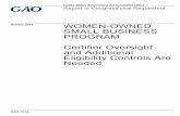 GAO-15-54, Women-Owned Small Business Program: … · Report to Congressional Requesters. WOMEN-OWNED SMALL BUSINESS PROGRAM Certifier Oversight and Additional Eligibility Controls
