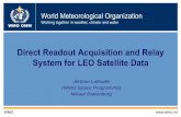 Direct Readout Acquisition and Relay System for LEO ...€¦ · Direct Readout Acquisition and Relay System for LEO Satellite Data ... DBNet North America ... Node Sub-regional network