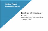 Taxation of Charitable Trusts - bcasonline.org of Charitable Trusts ... • where the purpose of a trust or ... business is a question of fact which will be decided based on the nature,