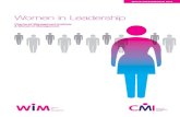 Women in Leadership - managers.org.uk/media/Research Report Downloads/W… · Introduction The Chartered Management Institute (CMI) is delighted to publish this white paper on the