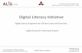 Digital Literacy Initiative - GlobalGiving · Digital Literacy Initiative  ... Slide 3: Organizational Summary 2. ... • Seminar on leadership development