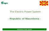 The Electric Power System - Homepage - Cigre Power System 6 Map of the high voltage grid 6 GREECE BULGARIA SERBIA ALBANIA Kumanovo 1 K.Palanka Kratovo Kocani Delcevo Berovo Veles Prilep