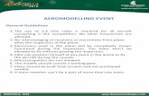 AEROMODELLING EVENT - Aerophilia 2018 AEROMODELLING EVENT General Guidelines 1. The use of 2.4 GHz radio is required for all aircraft competing in the competition. No ...