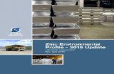 Zinc Environmental Profile - 2015 Update · used to produce alloys with copper (brass) ... and secondary data, ... Zinc Environmental Profile - 2015 Update