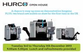 OPEN HOUSE - Hurco Companies, Inc. 13 op… · one model of each demonstration machine is available at a special ex1demo price 2subject to prior sale3 ... i will attend the open house