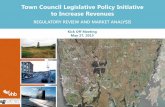 Town Council Legislative Policy Initiative to Increase ... Kick Of… · Town Council Legislative Policy Initiative to Increase Revenues ... Market Analysis and Review ... Downtown