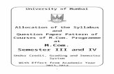 ggcollege.ac.inggcollege.ac.in/.../2016/11/M.Com_._Semester_III_and_IV.docx · Web viewUniversity of MumbaiAllocation of the Syllabus andQuestion Paper Pattern of Courses of M.Com.