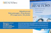 National Strategic Partner Program Guide - wcr.org Strategic Partner Program Guide Reach your Target Audience through the Women’s Council of REALTORS® National Strategic Partner