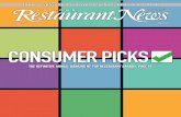 CONSUMER PICKS - Nation's Restaurant News a customer loves your brand, loves your menu, loves your servers or loves your culture translates into whether your business will thrive.
